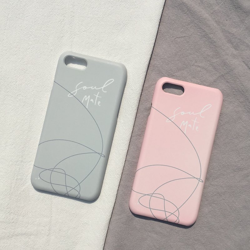 Soul mate || Valentine / Mobile Shell iPhone Samsung HTC - Phone Cases - Plastic White