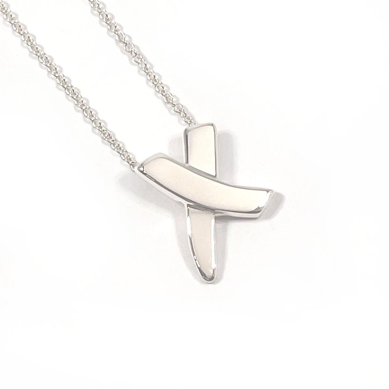 【日本直送 中古美品】ティファニー TIFFANY&Co. ネックレス グラフィティ X キス  パロマピカソ シルバー925 アクセサリー 新品仕上げ済み - 項鍊 - 純銀 銀色