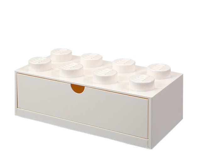 Room Copenhagen Lego Storage Brick 1, round, white