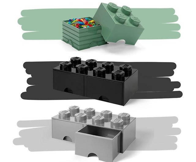 Room Copenhagen LEGO LEGO Desktop Eight Convex Drawer Storage Box