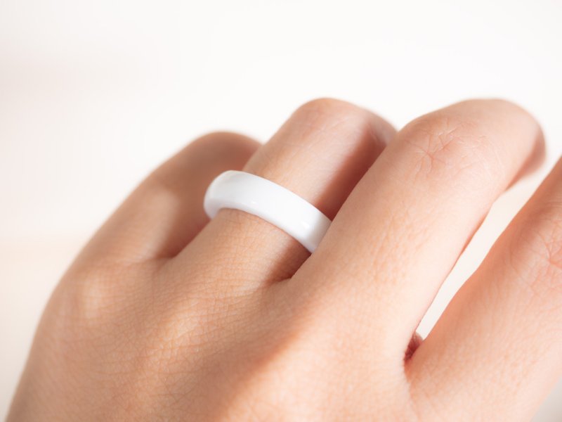 Porcelain Ring - General Rings - Pottery White