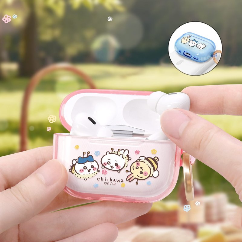 GARMMA  Chiikawa 吉伊卡哇 for AirPods Pro/ Pro2 保護套 - AirPods/耳機保護套 - 矽膠 黑色