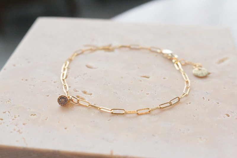 Brass bracelet 0340-little different - Bracelets - Precious Metals Gold