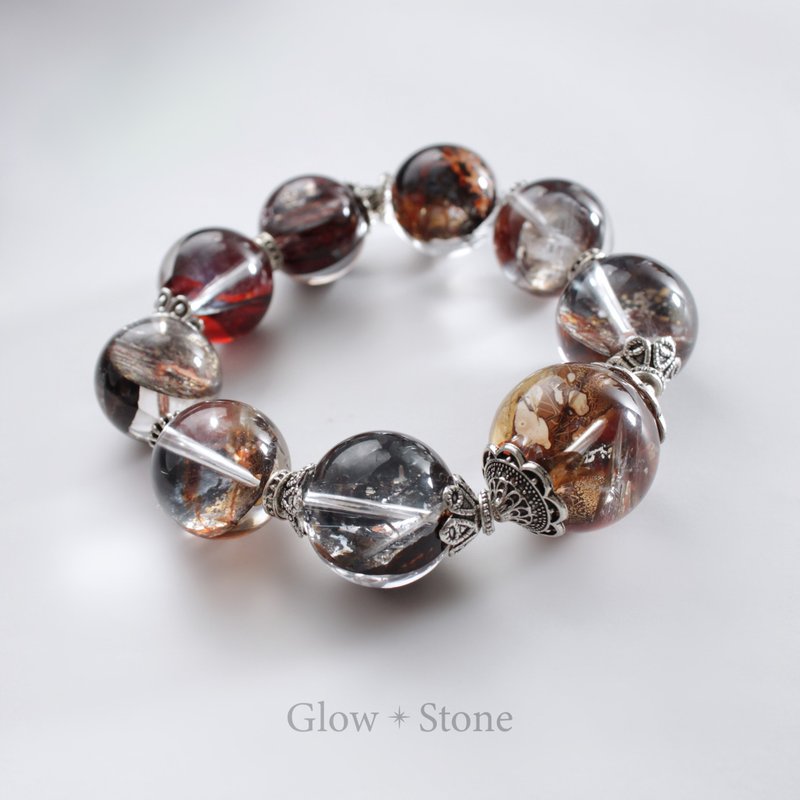 GLOWSTONE 特色圖騰膠花手串 - 手鍊/手環 - 水晶 多色