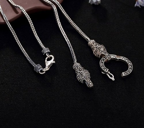 garyjewelry S 925 Sterling Silver Necklaces without Pendants Unisex Snake Chains Vintage