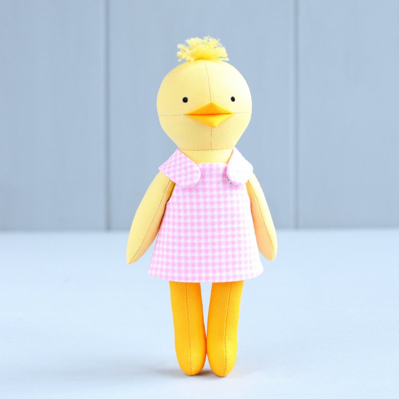 PDF Mini Chick Stuffed Animal Sewing Pattern - 手工藝教學/工具書 - 其他材質 