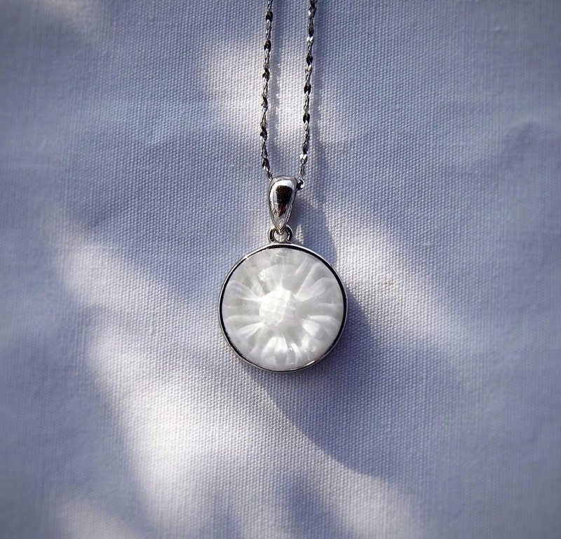 Exclusive-Flower of Mother's Love-Large Flower-925 Sterling Silver - Necklaces - Sterling Silver Silver