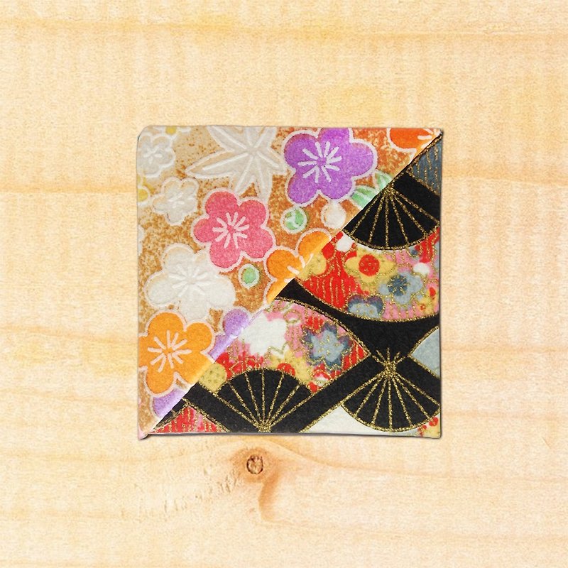 Flower Corner Bookmark-Imported Japanese Washi/Handmade Bookmark-bookmark #047 - Bookmarks - Paper 