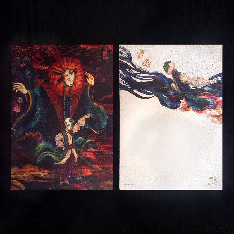 【繡魂】角色繪卡－繡紉 - 卡片/明信片 - 紙 