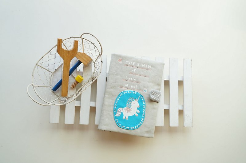 Hand drawn unicorn baby brochure set - Other - Cotton & Hemp Gray