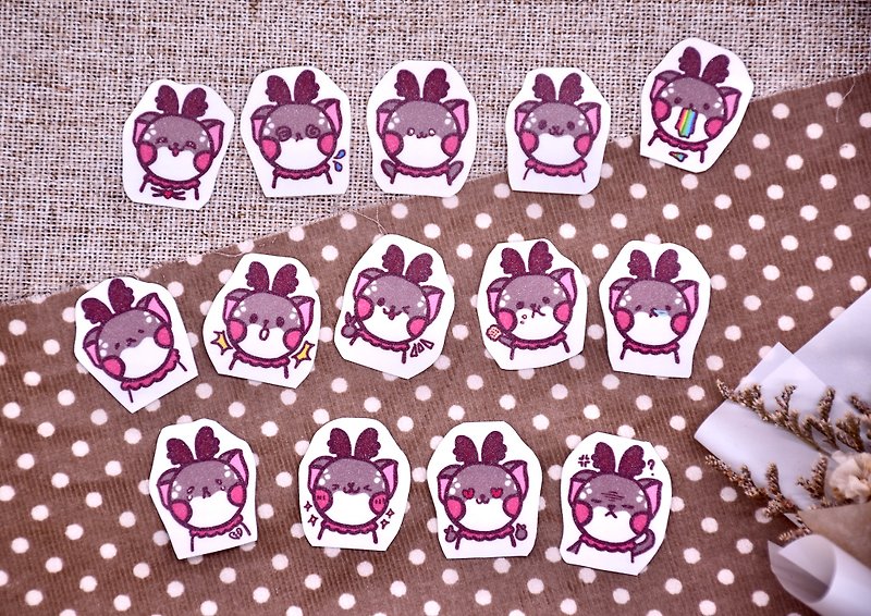 Fawn Emoji Sticker - สติกเกอร์ - วัสดุอื่นๆ 
