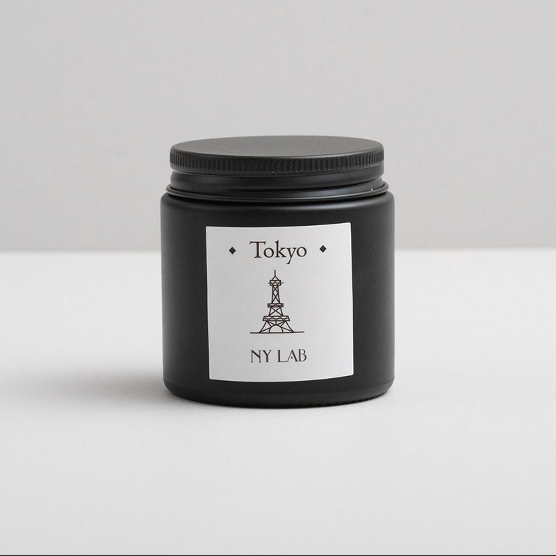 【NY LAB 紐約實驗室】霧質感手工香氛蠟燭-東京甜心 3.5oz - 香氛蠟燭/燭台 - 其他材質 黑色