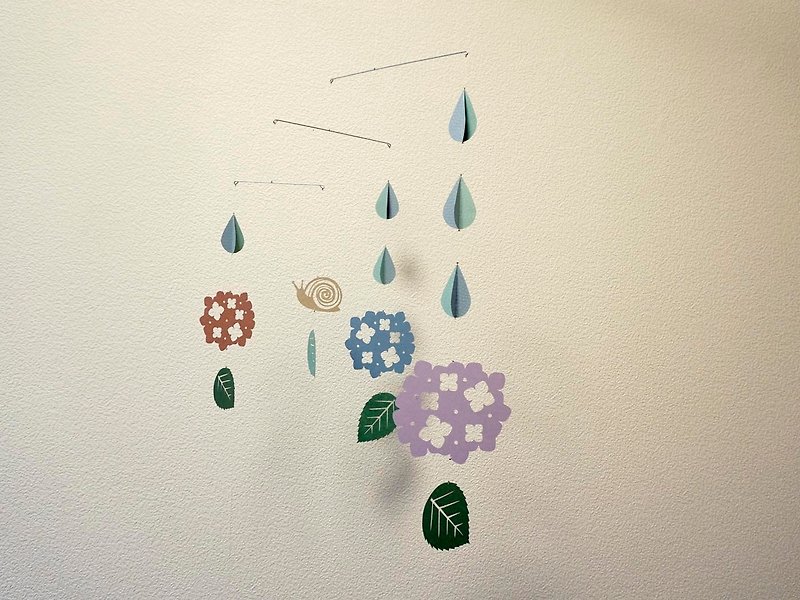 Mobile rainy season A part 1 - Wall Décor - Paper Blue