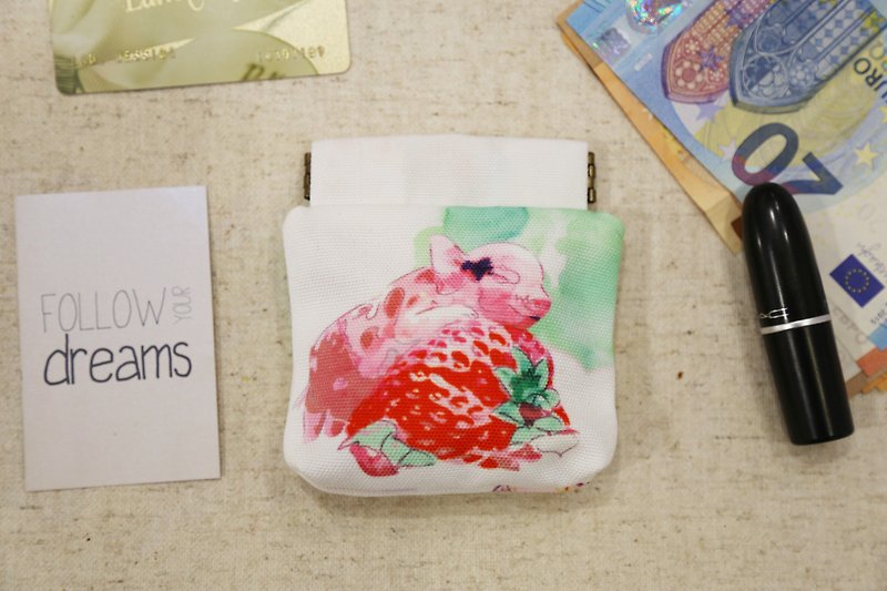 MRS STRAWBERRY PIGGY small bag - Toiletry Bags & Pouches - Other Man-Made Fibers Multicolor