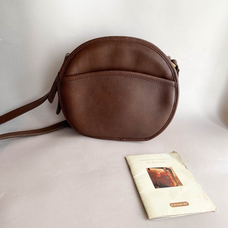 中古Coach│斜背包│側背包│單肩包│真皮│女友禮物│ Chester - 側背包/斜背包 - 真皮 咖啡色