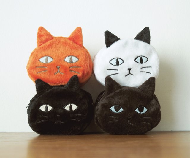 ふわふわ猫ミニポーチ - ショップ cat soup コインケース・小銭