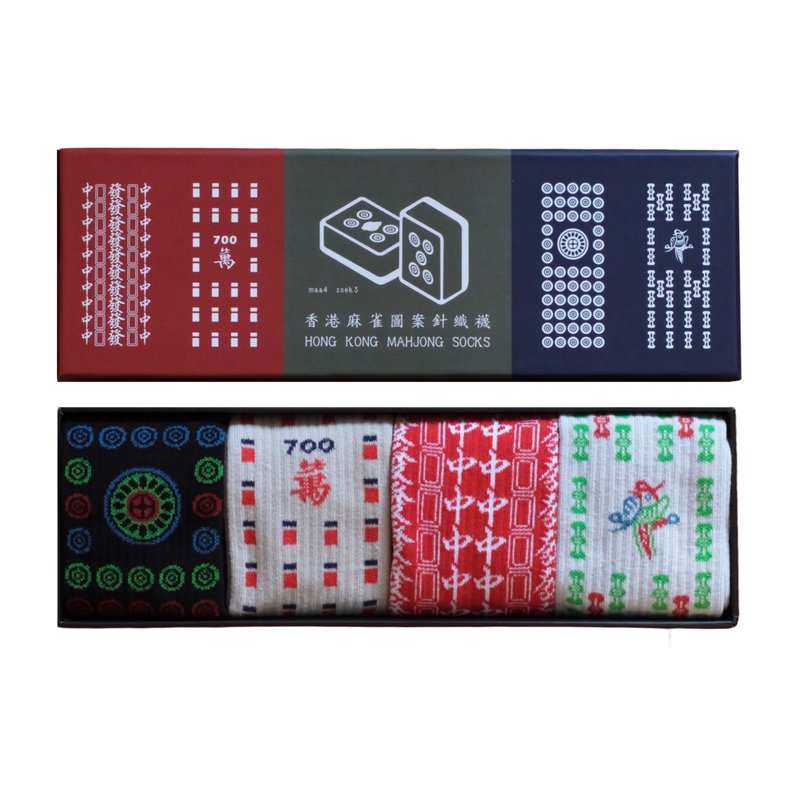 Mahjong Socks 麻雀襪 - 紳士襪 - 棉．麻 