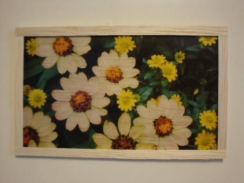 Flower - 牆貼/牆身裝飾 - 木頭 綠色