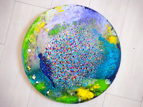 Chih Ying He Art 何芝迎繪畫 蝴蝶繪畫-蛻變1