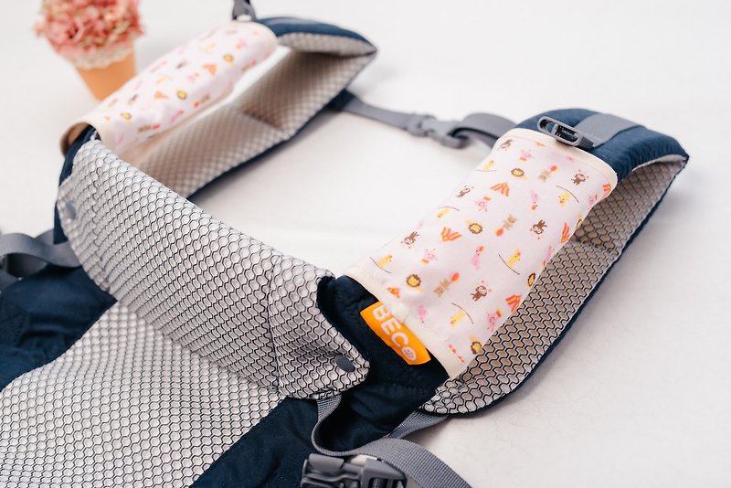 Brand universal six-fold yarn sling saliva towel (pair) - circus newborn child Miyue - Bibs - Cotton & Hemp Pink