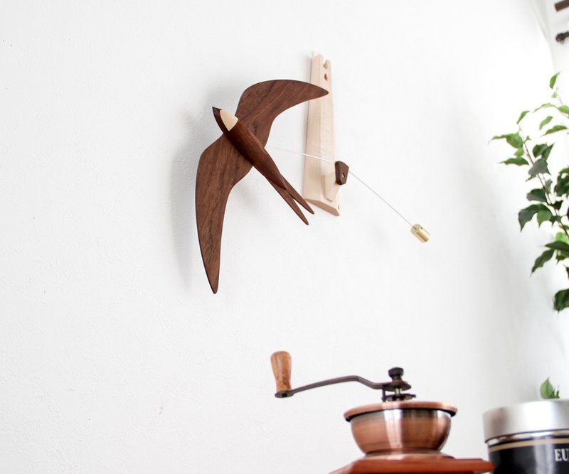 Asahikawa Craft Kenji Hayami Wall-mounted ROBEROBE - ของวางตกแต่ง - ไม้ 