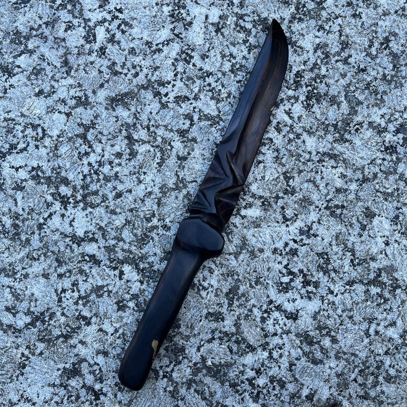 我販劍　妖刀　宵訄　藝術木刀　手工木劍　匕首　魔劍紙鎮 - 擺飾/家飾品 - 木頭 黑色
