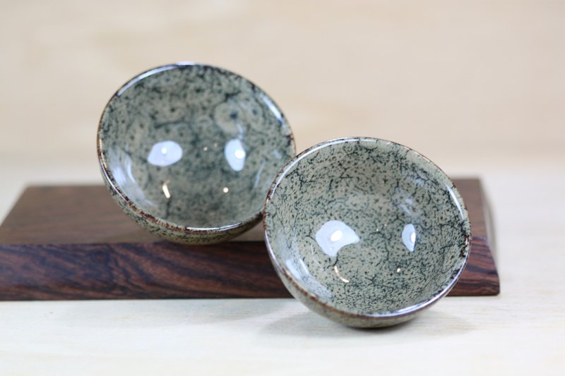 【送禮好物】60ml 病毒 天目釉 圓滿茶杯 鶯歌名家葉敏祥作品 - 茶壺/茶杯/茶具 - 瓷 