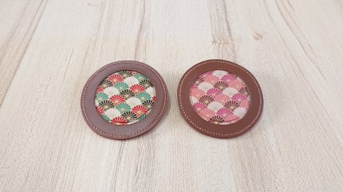 grace'S 輕手作 杯墊 皮革杯墊 日式和風杯墊 真皮全手縫