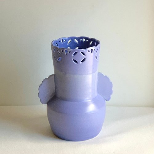日光冉冉 藍莓蕾絲-花瓶/花器