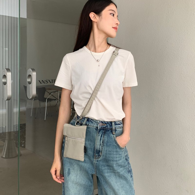 輕便手機包 電話袋 小包 腰包 斜背包 小廢包 - Flap - 側背包/斜背包 - 尼龍 多色