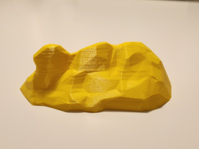 Mini Lion Rock Ornament - Yellow - Items for Display - Plastic Yellow