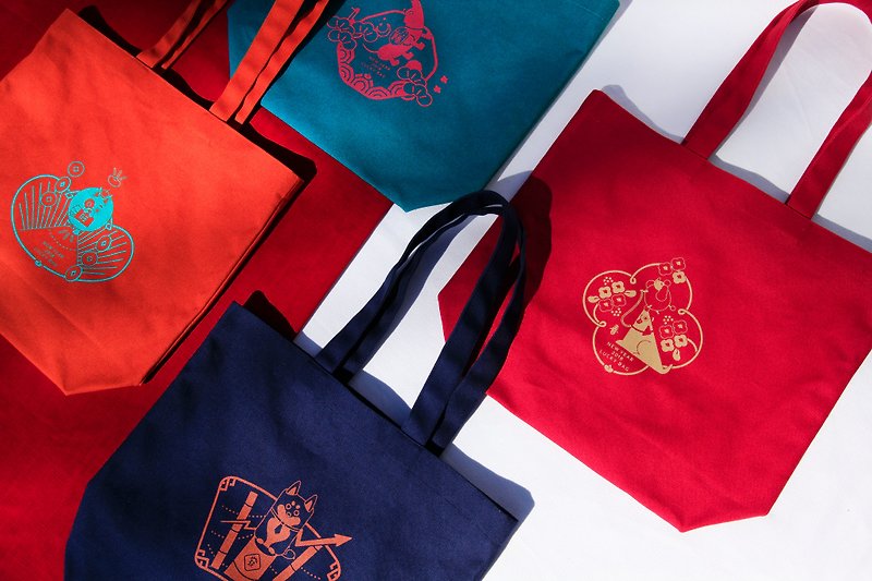[2018 Dog Good Luck Fortune Bag] - 1499 Lucky Bag - Messenger Bags & Sling Bags - Cotton & Hemp Multicolor