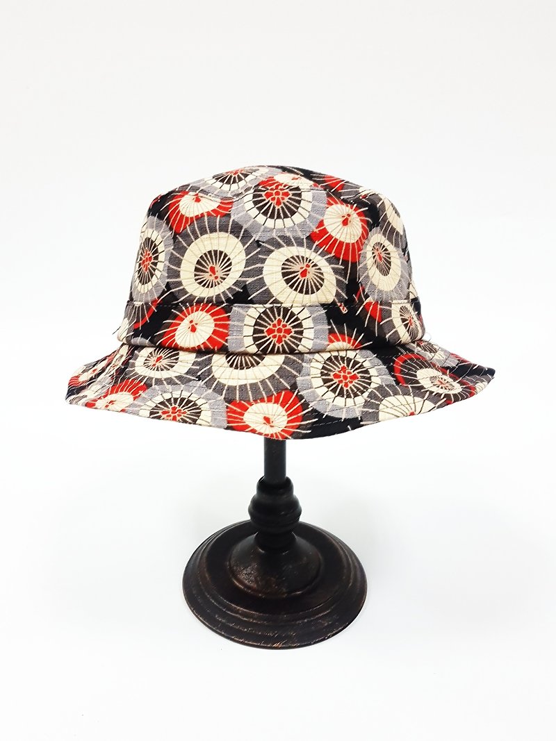 English discs Gentleman hat - Japanese traditional oil paper umbrella # summer new # limited # very small production - Hats & Caps - Cotton & Hemp Multicolor