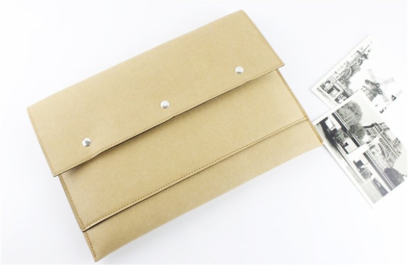 Special wash kraft paper new Macbook Retina Pro 13吋 computer bag pen package - Other - Other Materials 