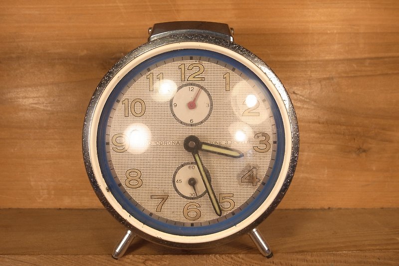 SEIKO Sapphire Blue Mechanical Alarm Clock VINTAGE - นาฬิกา - โลหะ สีน้ำเงิน