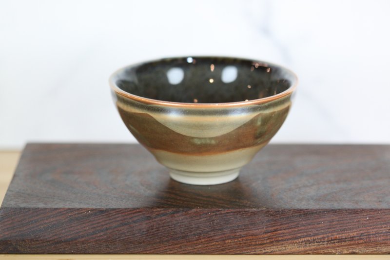 【蛇年新春】120ml 天目釉 柴燒茶杯 茶碗 鶯歌名家葉敏祥作品 - 茶具/茶杯 - 瓷 