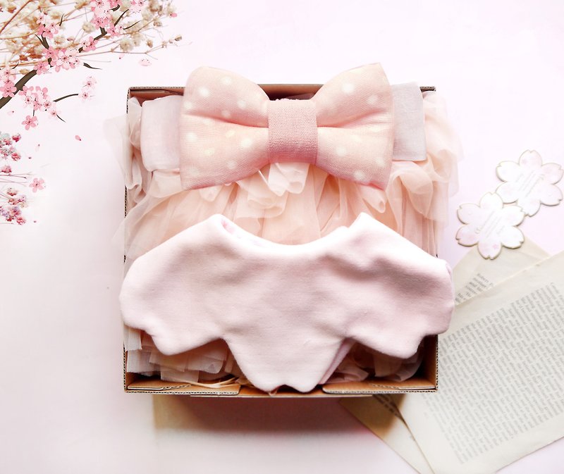 Fantasy Sakura Baby One-month Gift Customized One-Year-Old Gift - ของขวัญวันครบรอบ - ผ้าฝ้าย/ผ้าลินิน สึชมพู