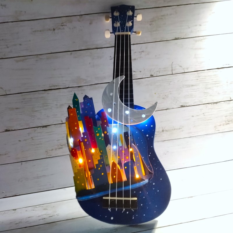 Starry Sky Ukulele 24 - ของวางตกแต่ง - ไม้ หลากหลายสี