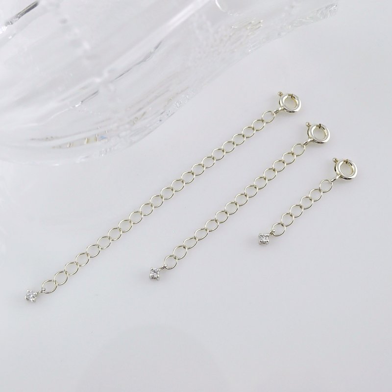 Adjustable Extension Chain,Sterling Silver - Other - Sterling Silver Silver