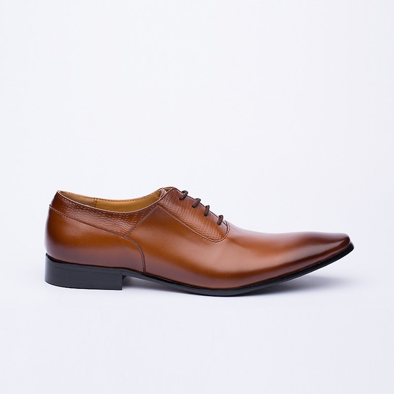 Kings Collection 本革Grayson Shoes KG80011 褐色 - 革靴 メンズ - 革 ブラウン