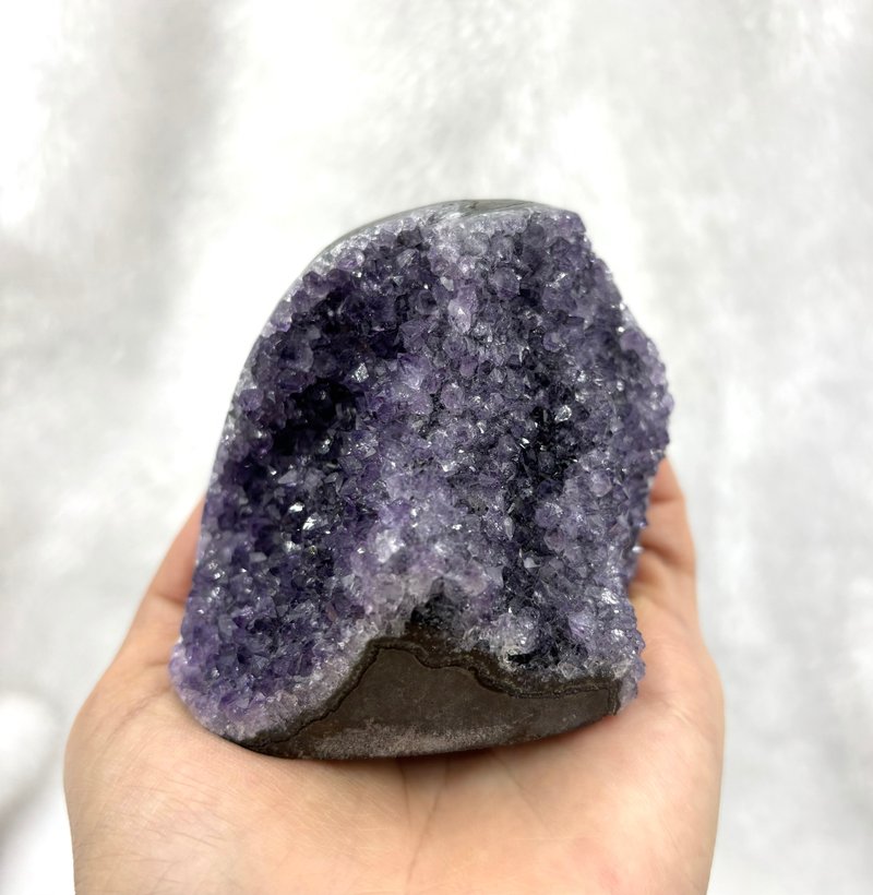 *深紫晶牙* 充電 - 靈性  天然烏拉圭紫水晶鎮 Amethyst - 擺飾/家飾品 - 水晶 紫色