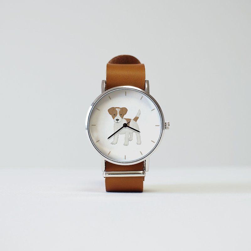 ジャックラッセルテリアの腕時計 - 女裝錶 - 其他材質 咖啡色