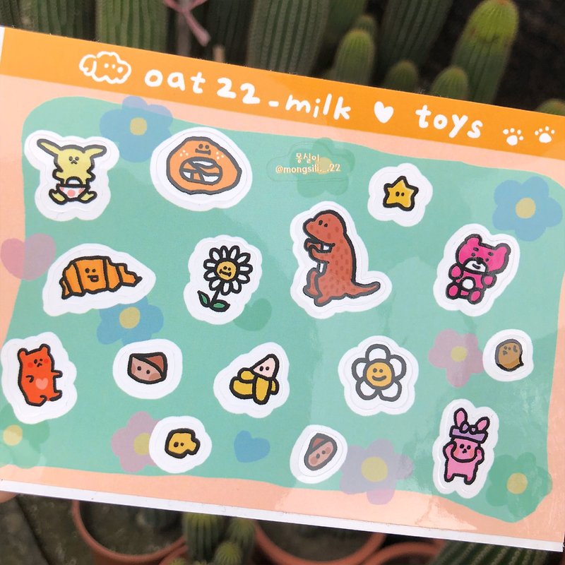 Xiao Mengxuan・//Toy Rich Xie Xiaomai//・A6 Picture Book Sticker・Synthetic Waterproof Sticker - Stickers - Paper Multicolor