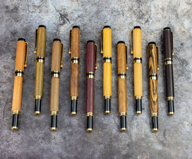 Handmade Wooden Writing Pens - Wood Ballpoint Pen - Personalized Pen