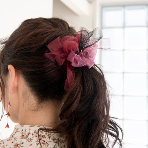 安心の国内配送★ルージュ★ヘアアクセサリー＆ポーチセット 楽天市場】全品対象クーポン配布中！ シュシュ パール チャーム