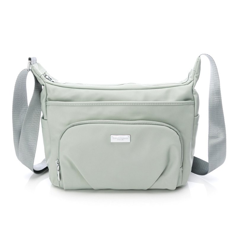 【Kinloch Anderson】Basic Large Capacity Side Bag-Mint Green - Messenger Bags & Sling Bags - Nylon Green