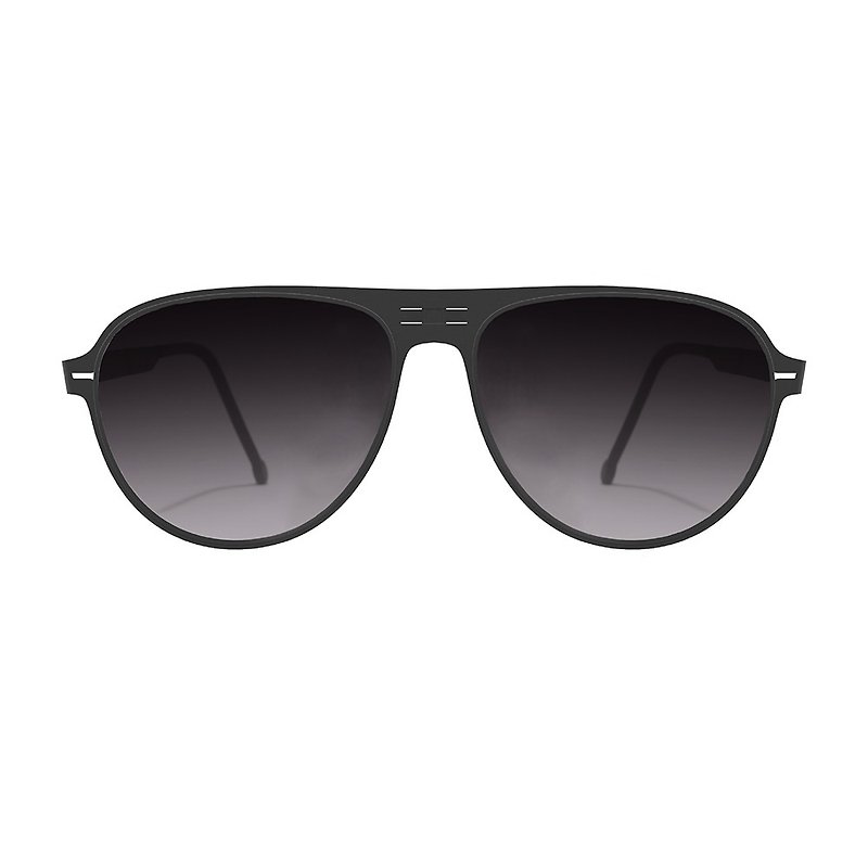 ROAV - DIXON / 黑色框 / 漸層黑鏡片 - 太陽眼鏡/墨鏡 - 不鏽鋼 黑色