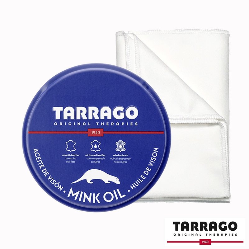 西班牙塔洛革TARRAGO 亮光貂油100ml 附超細纖維布 皮革保養 - 鞋墊/周邊 - 其他材質 