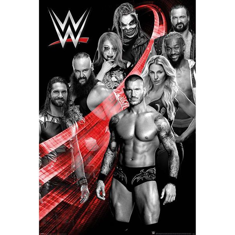 【WWE】Superstars 英國進口海報 Randy Orton/Seth rollins - 海報/掛畫/掛布 - 其他材質 灰色