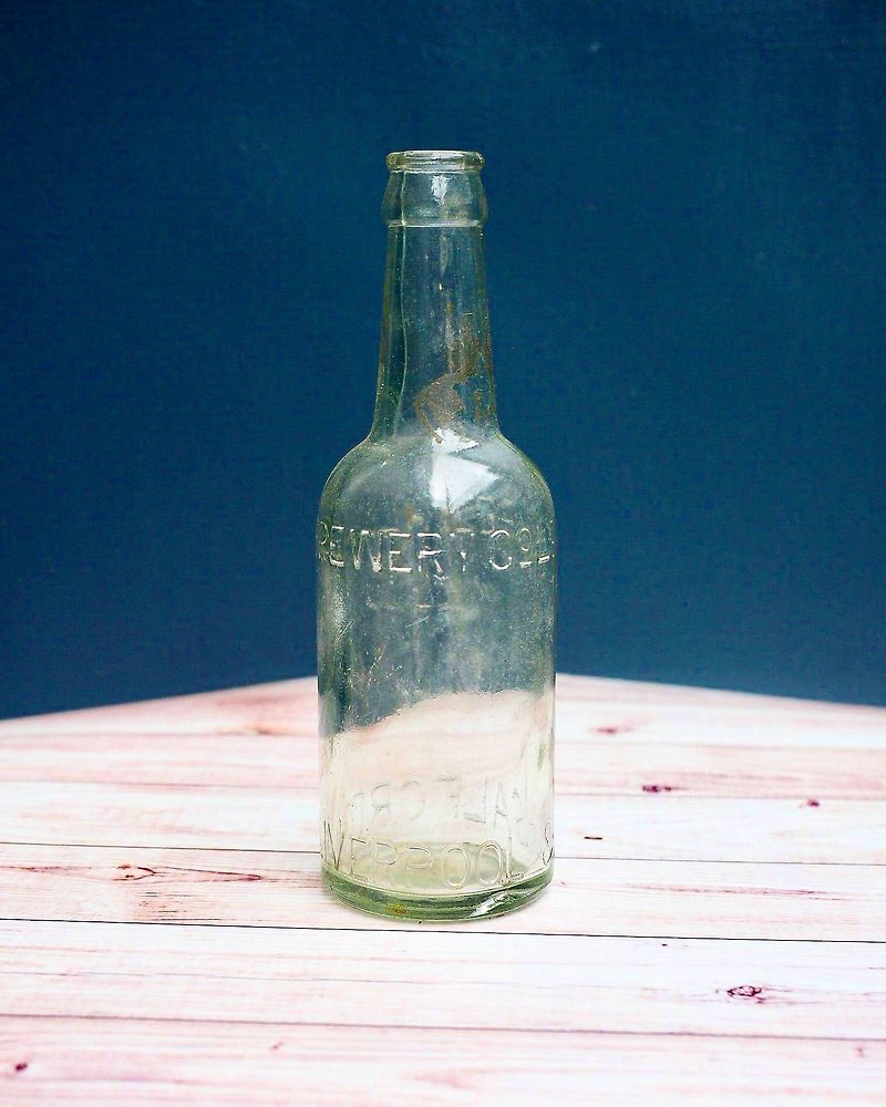何世紀にもわたって手作業でガラス瓶/薬瓶/瓶詰めボトル - 置物 - ガラス 